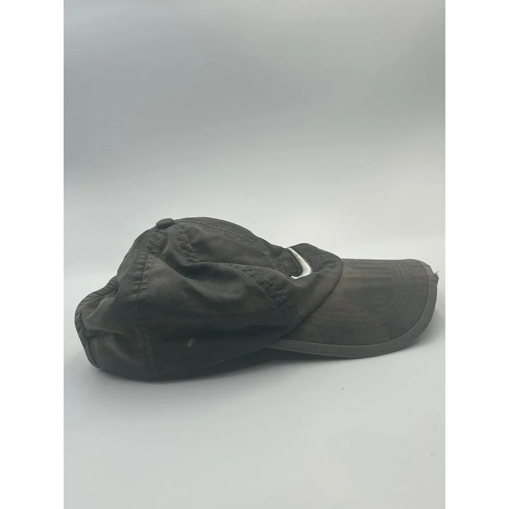 Nike Golf Hat Mens Black Faded Swoosh Logo Adjustable Dad Cap Distressed B943